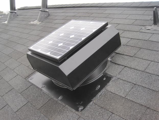 After a completed solar power attic fans project in the  area