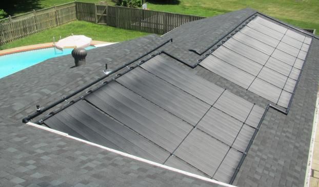 After a completed solar heating project in the  area