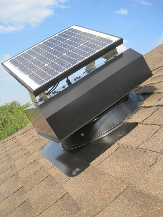 After a completed solar attic fans project in the  area